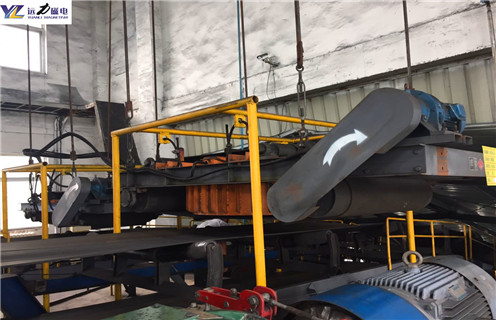 電磁自卸式除鐵器，河南電磁自卸式除鐵器用什么電機國家標準_河南RCDD-12自卸式電磁除鐵器廠家配件_型號及工作視頻 